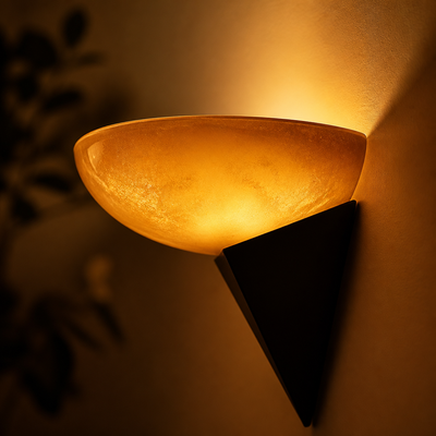 French Glass LED Wall Sconce
