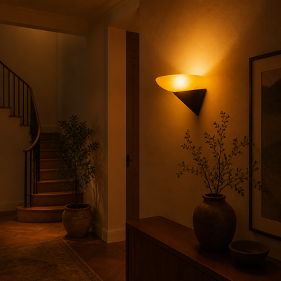 French Glass LED Wall Sconce