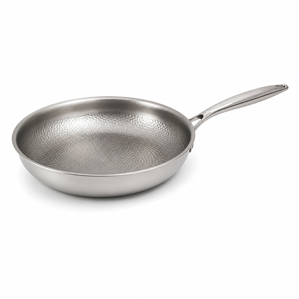 Frying Pan Hammered Titanium Induction Compatible