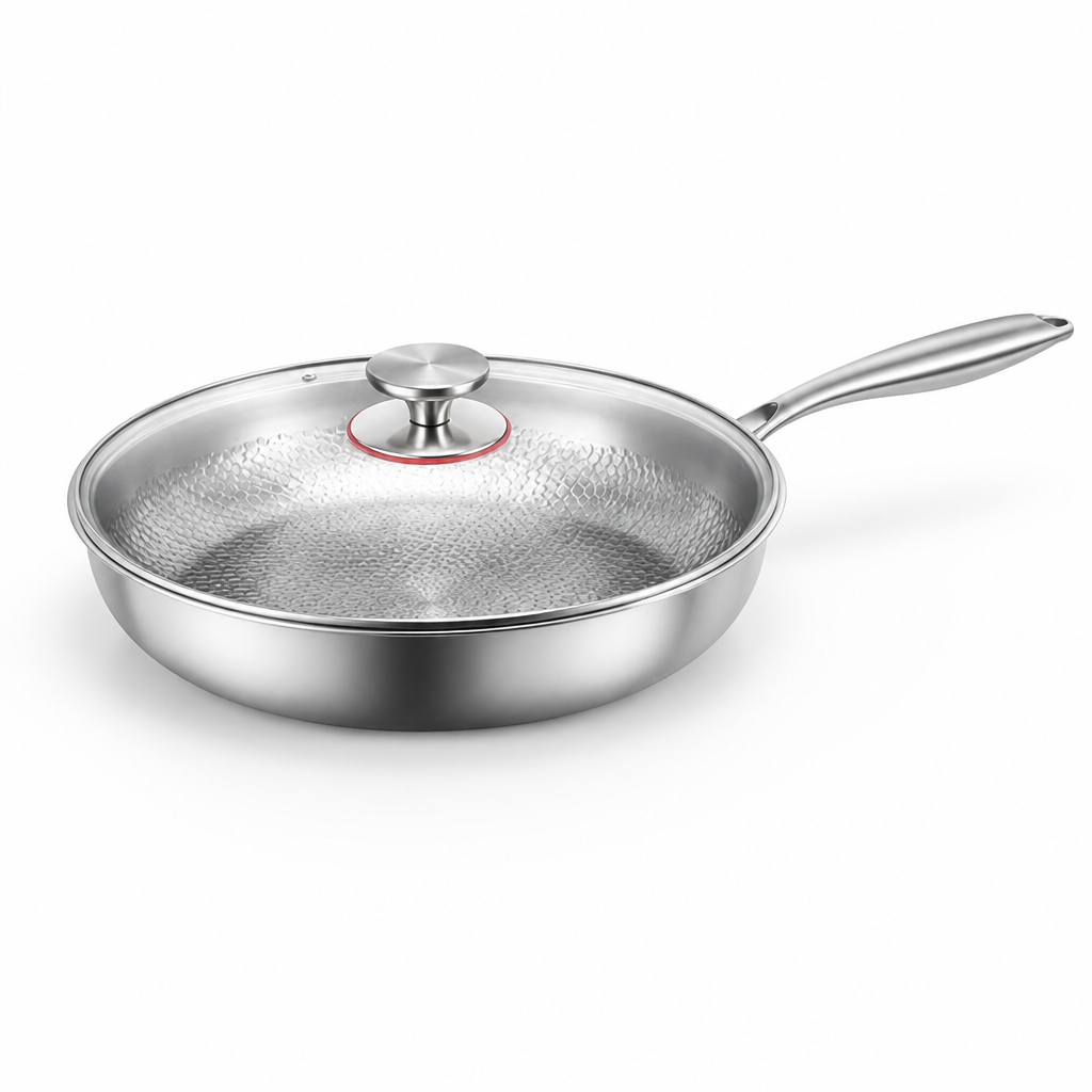 Frying Pan Hammered Titanium Induction Compatible