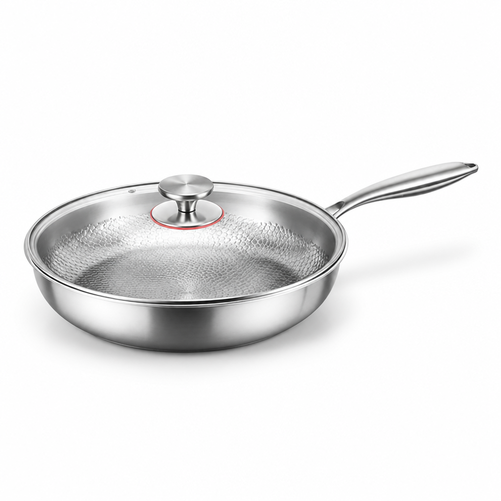 Frying Pan Hammered Titanium Induction Compatible