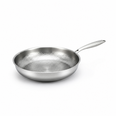Frying Pan Hammered Titanium Natural Non-Stick Induction Compatible