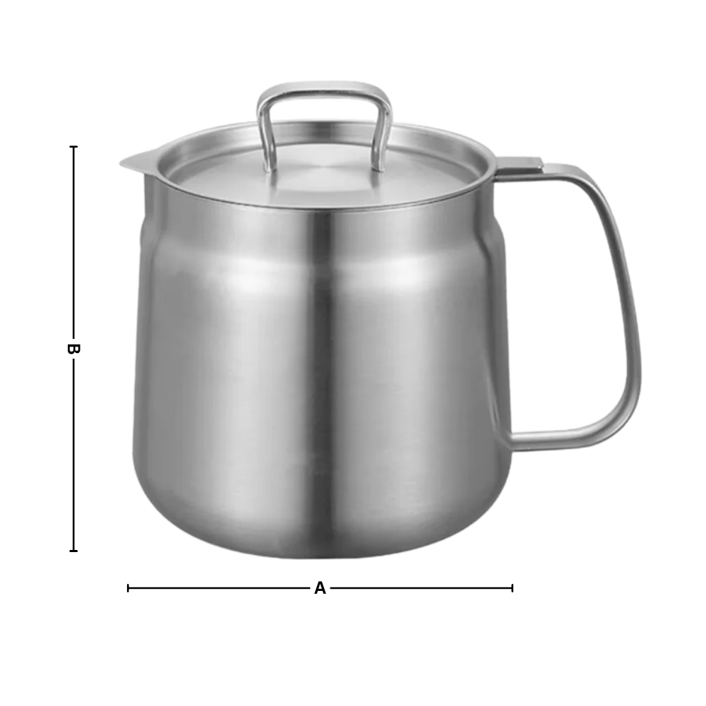 Frying Pot Integrated Oil Sieve Stainless Steel Heat-Resistant Handle