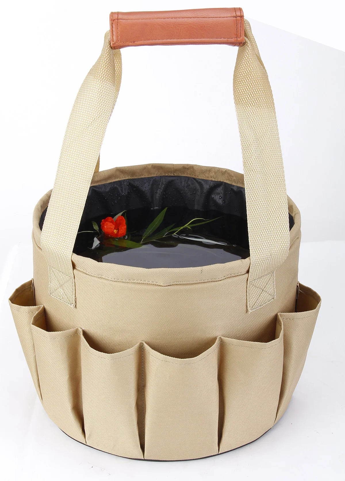 Garden Tool Set 10 Piece Multi Compartment Bag