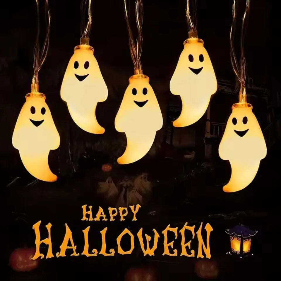 Ghost String Lights Battery-Operated Soft-Diffused LEDs