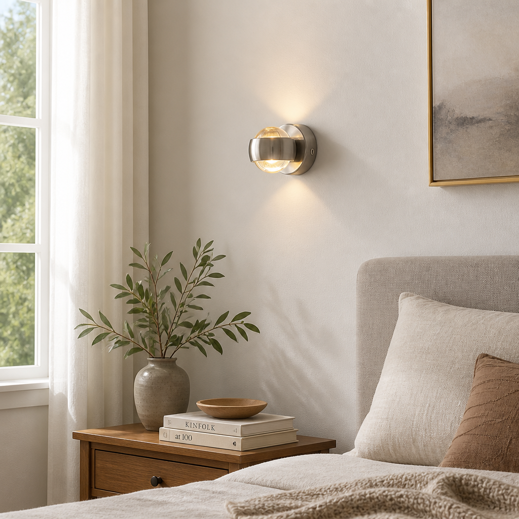 Glass LED Up & Down Wall Sconce