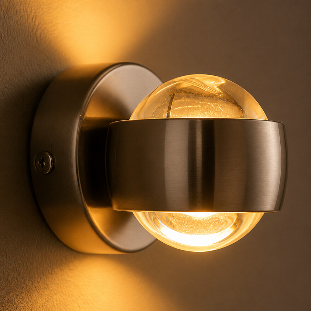 Glass LED Up & Down Wall Sconce