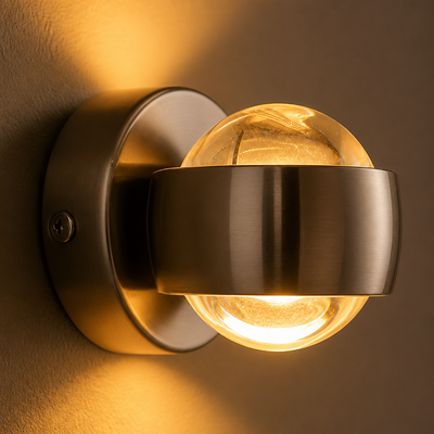Glass LED Up & Down Wall Sconce