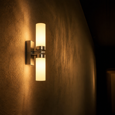 Glass LED Up-Down Wall Sconce