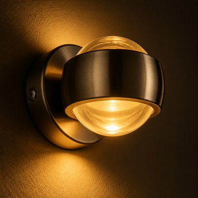 Glass LED Up & Down Wall Sconce