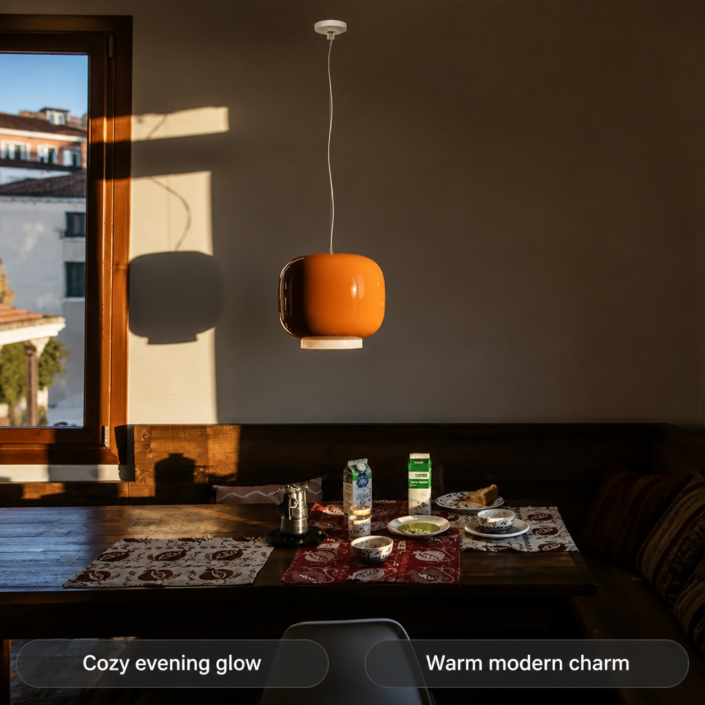 Glass Lantern Pendant Light