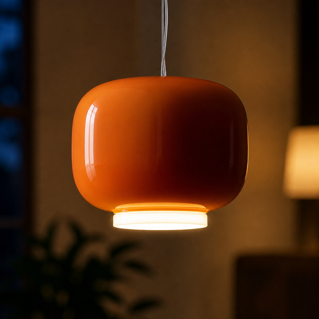 Glass Lantern Pendant Light