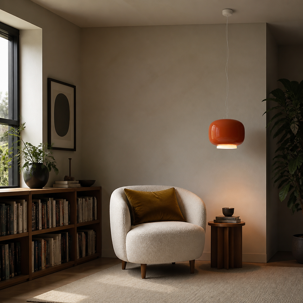 Glass Lantern Pendant Light