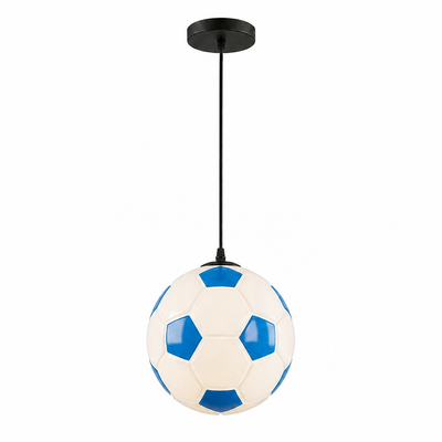 Glass Soccer Ball Pendant Light