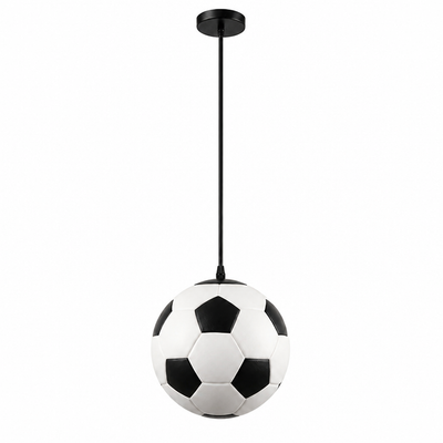 Glass Soccer Ball Pendant Light