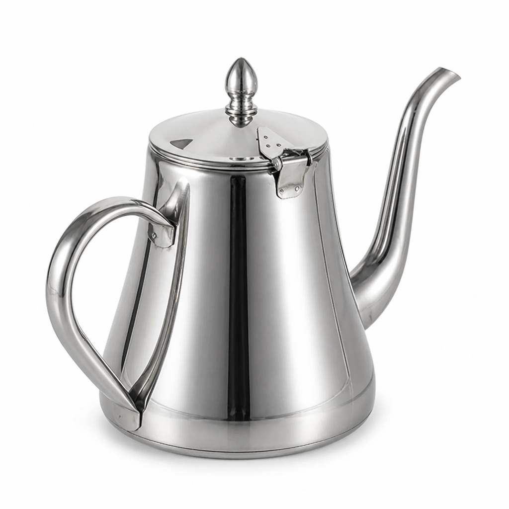 Gooseneck Kettle Stainless Steel Thermometer Lid Triple-Layer Base
