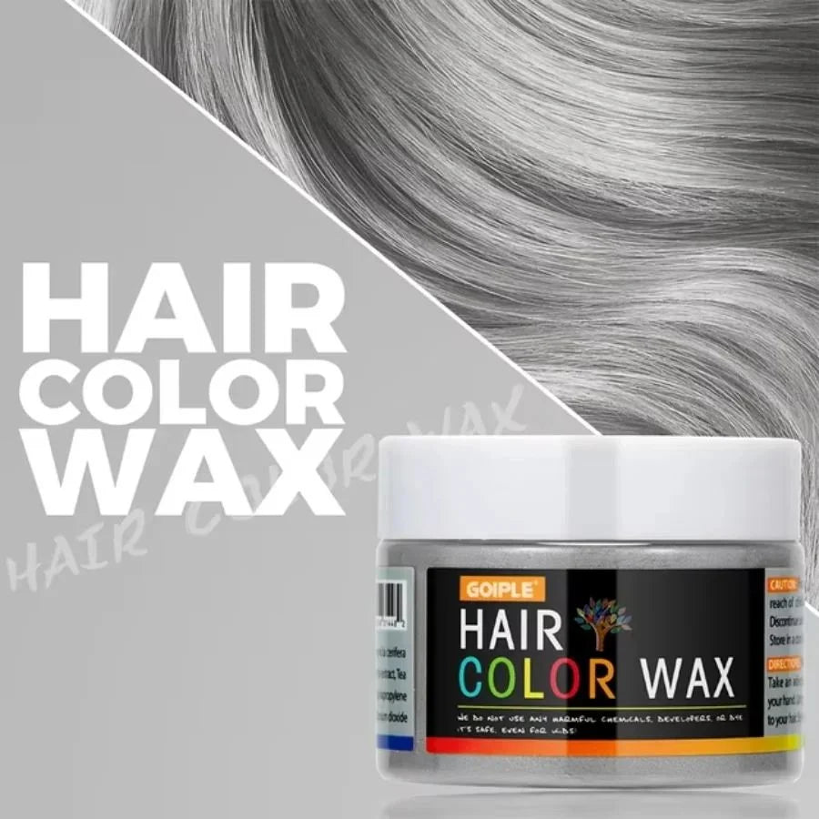 Hair Color Wax Opaque Water-Washable Finger-Apply