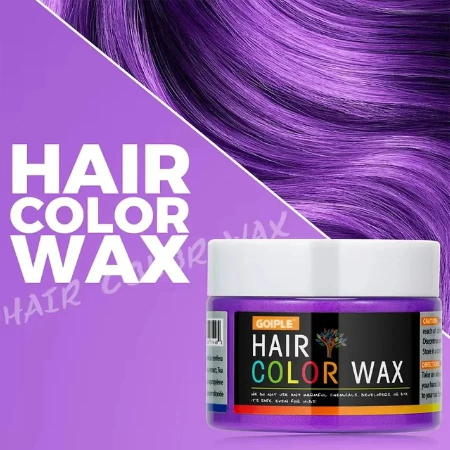 Hair Color Wax Opaque Water-Washable Finger-Apply