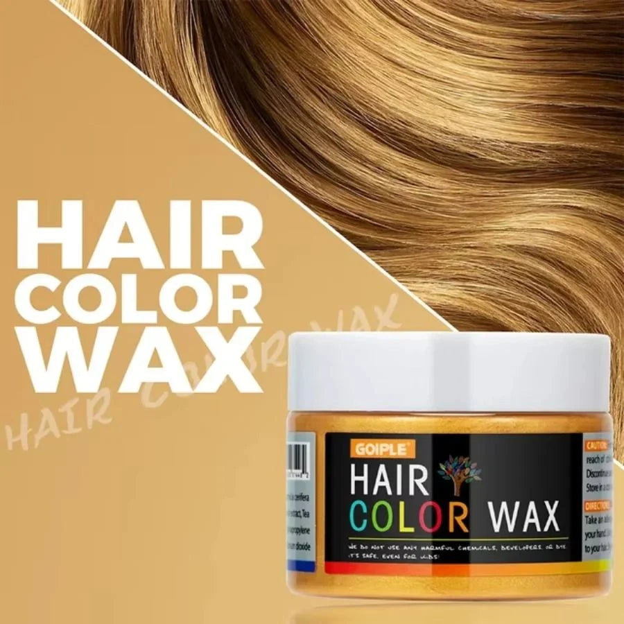 Hair Color Wax Opaque Water-Washable Finger-Apply