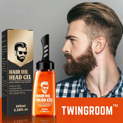 Hair Gel Comb Integrated Dispensing Strong Hold & Non-Greasy