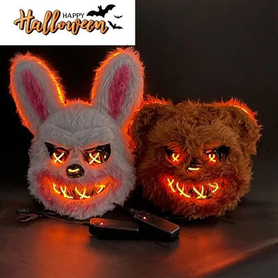 Halloween Mask Glowing LED Eyes Battery Powered