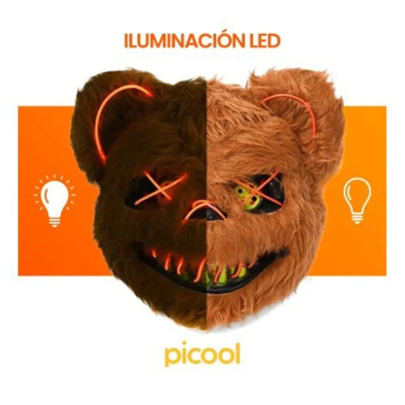 Halloween Mask Glowing LED Eyes Battery Powered