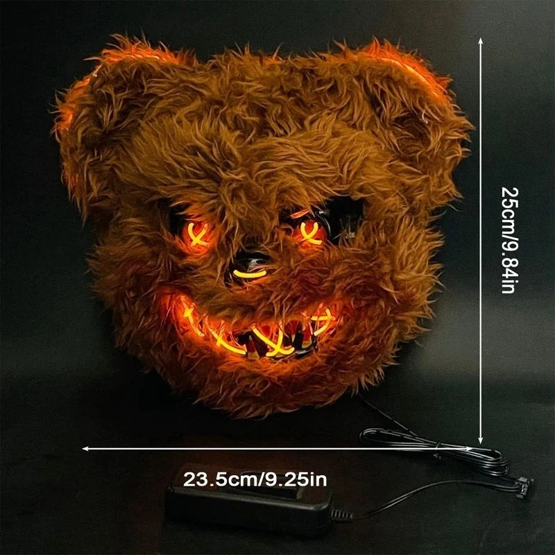 Halloween Mask Glowing LED Eyes Battery Powered