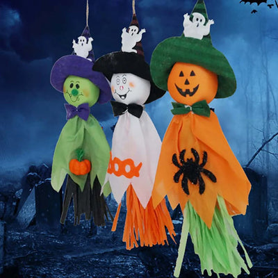 Hanging Ghost Decoration Cotton-Filled Ready To Hang