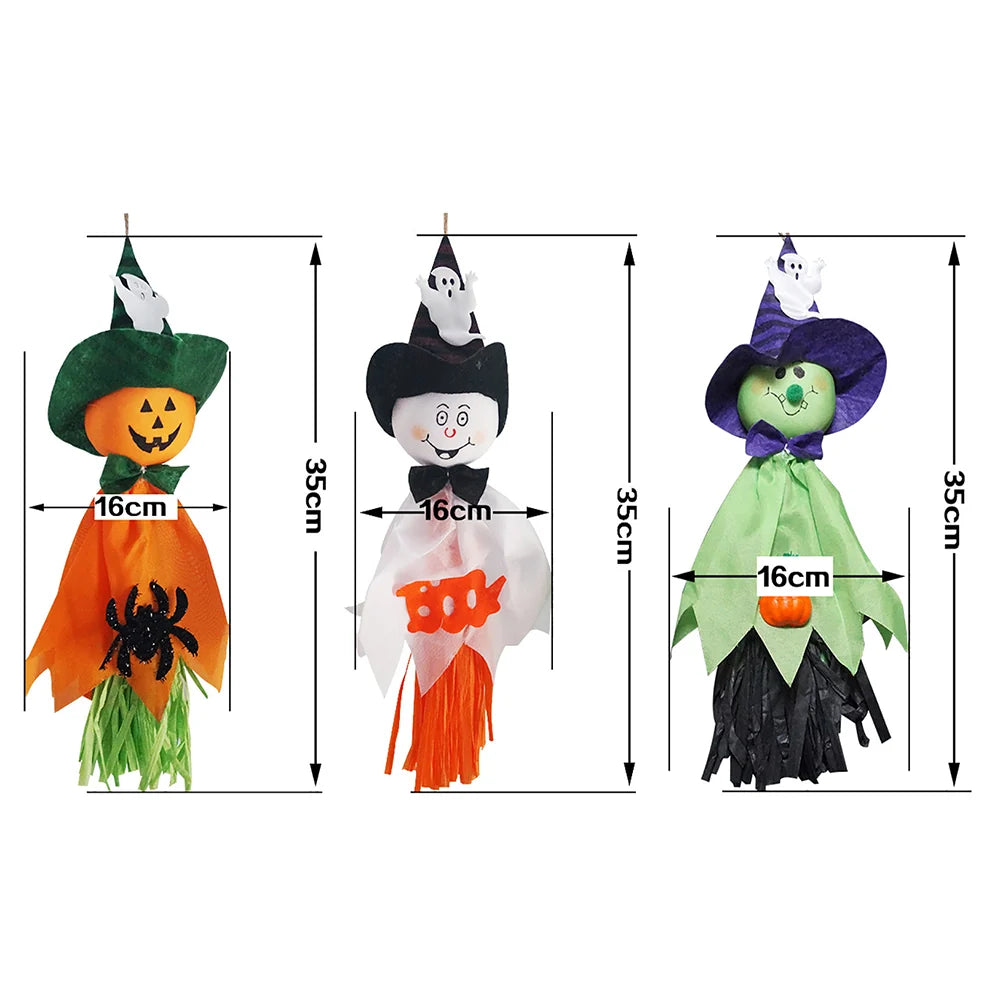 Hanging Ghost Decoration Cotton-Filled Ready To Hang