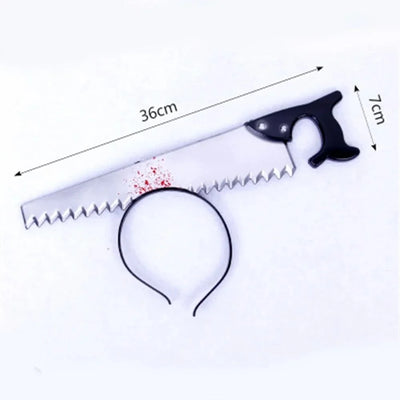 Headband Realistic Weapon Piercing Illusion Blood Effect