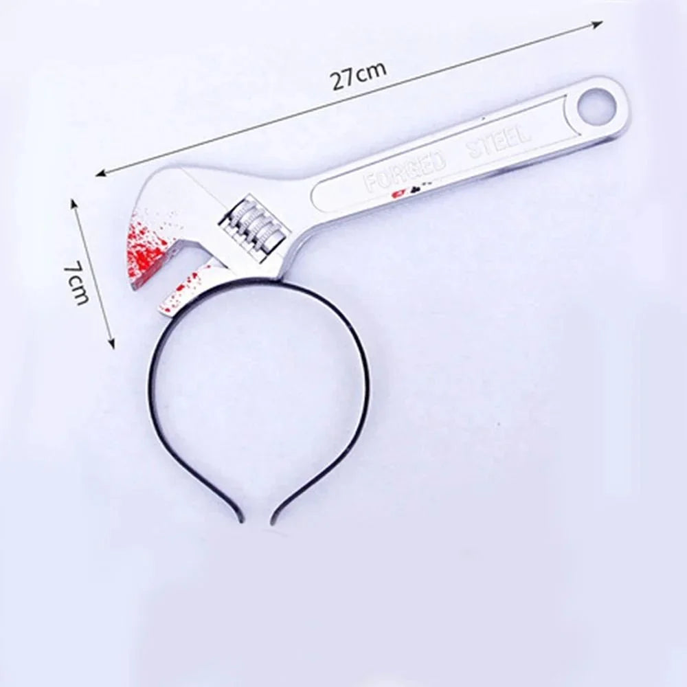 Headband Realistic Weapon Piercing Illusion Blood Effect
