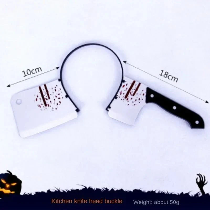 Headband Realistic Weapon Piercing Illusion Blood Effect