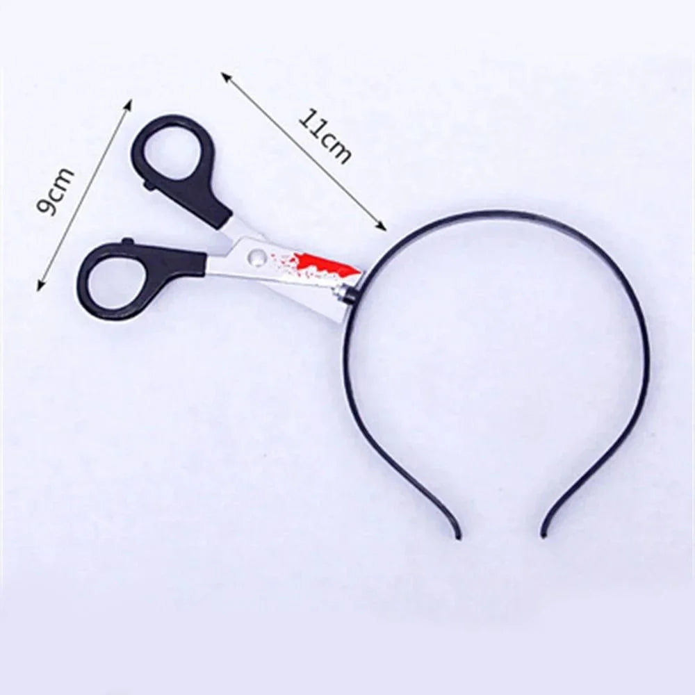 Headband Realistic Weapon Piercing Illusion Blood Effect