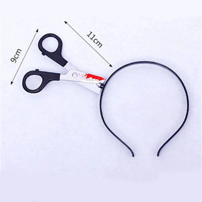 Headband Realistic Weapon Piercing Illusion Blood Effect