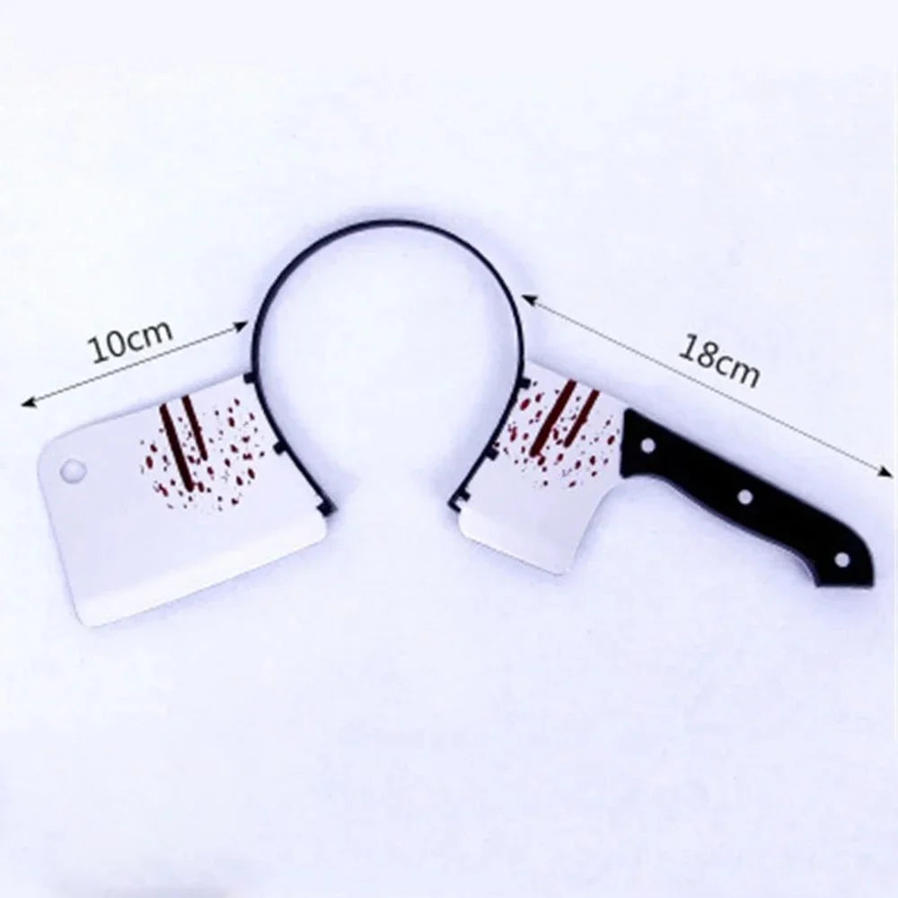 Headband Realistic Weapon Piercing Illusion Blood Effect