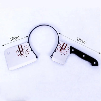 Headband Realistic Weapon Piercing Illusion Blood Effect