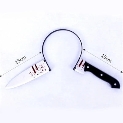 Headband Realistic Weapon Piercing Illusion Blood Effect