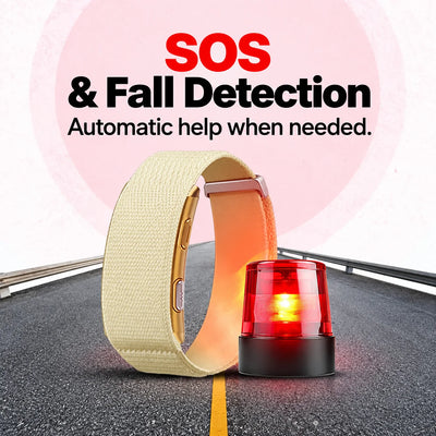 Health Bracelet No-Display Pulse SpO₂ SOS & Fall Detection