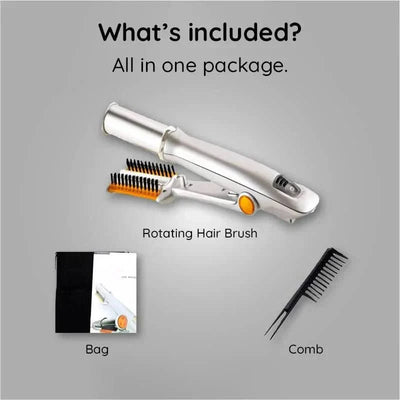 Hot Air Brush 2-In-1 Rotating Ceramic Adjustable Heat