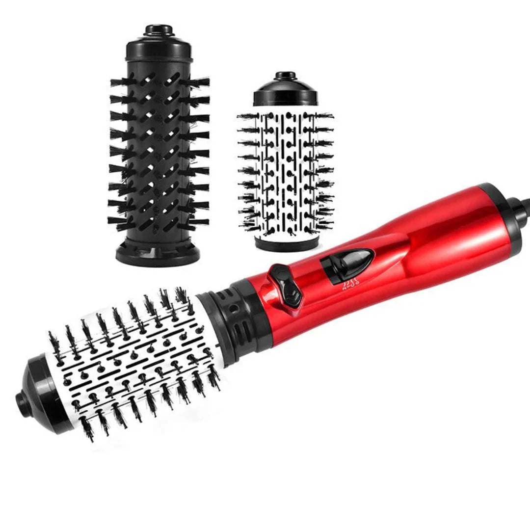 Hot Air Brush 360° Auto-Rotate Ionic Interchangeable Heads