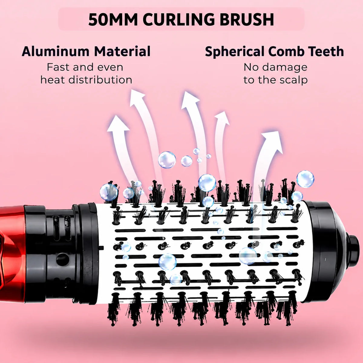 Hot Air Brush 360 Degree Rotation & Ion Technology
