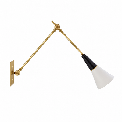 Industrial Copper LED Foldable Arm Wall Sconce