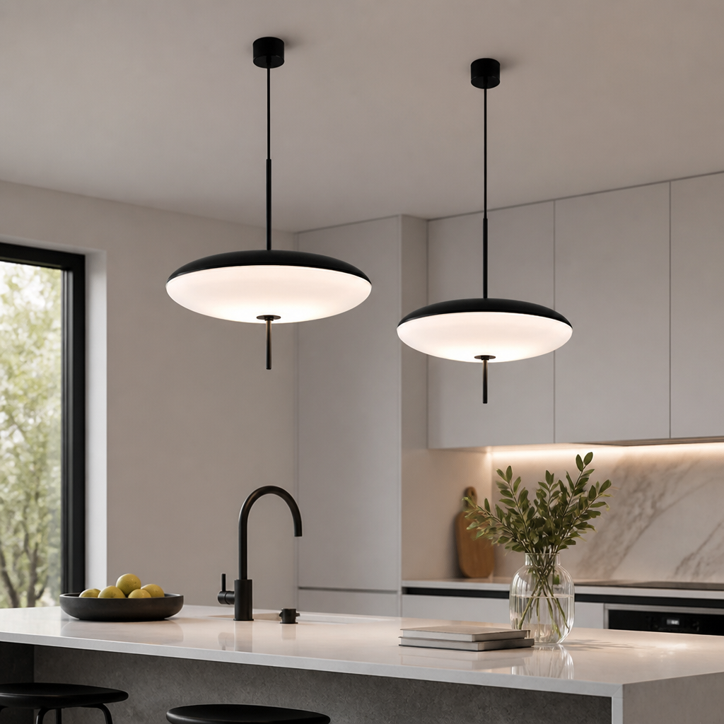 Industrial Iron Dome Pendant Light