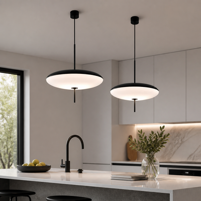 Industrial Iron Dome Pendant Light
