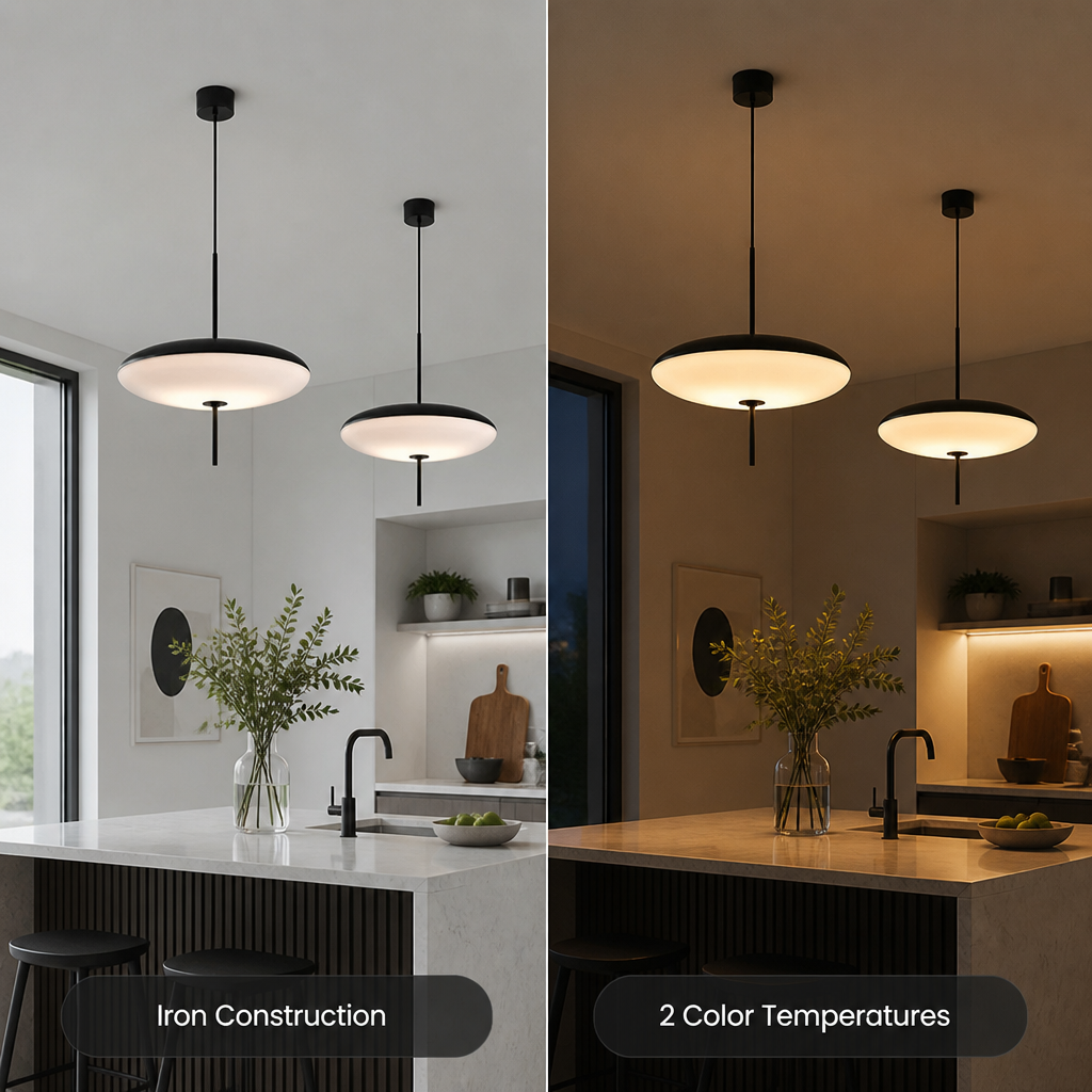 Industrial Iron Dome Pendant Light