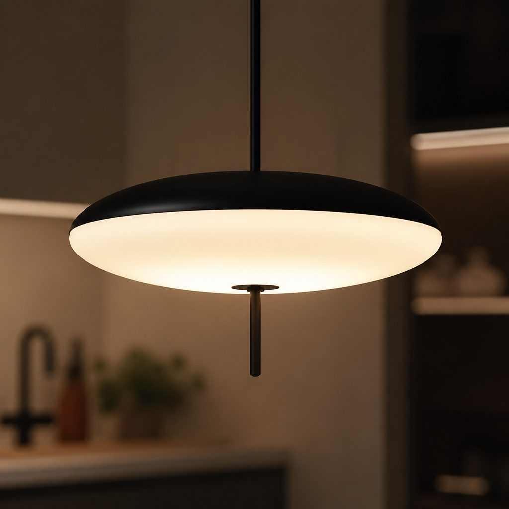 Industrial Iron Dome Pendant Light