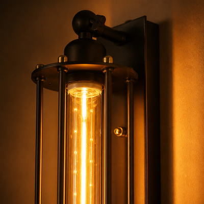 Industrial Iron LED Wall Sconce
