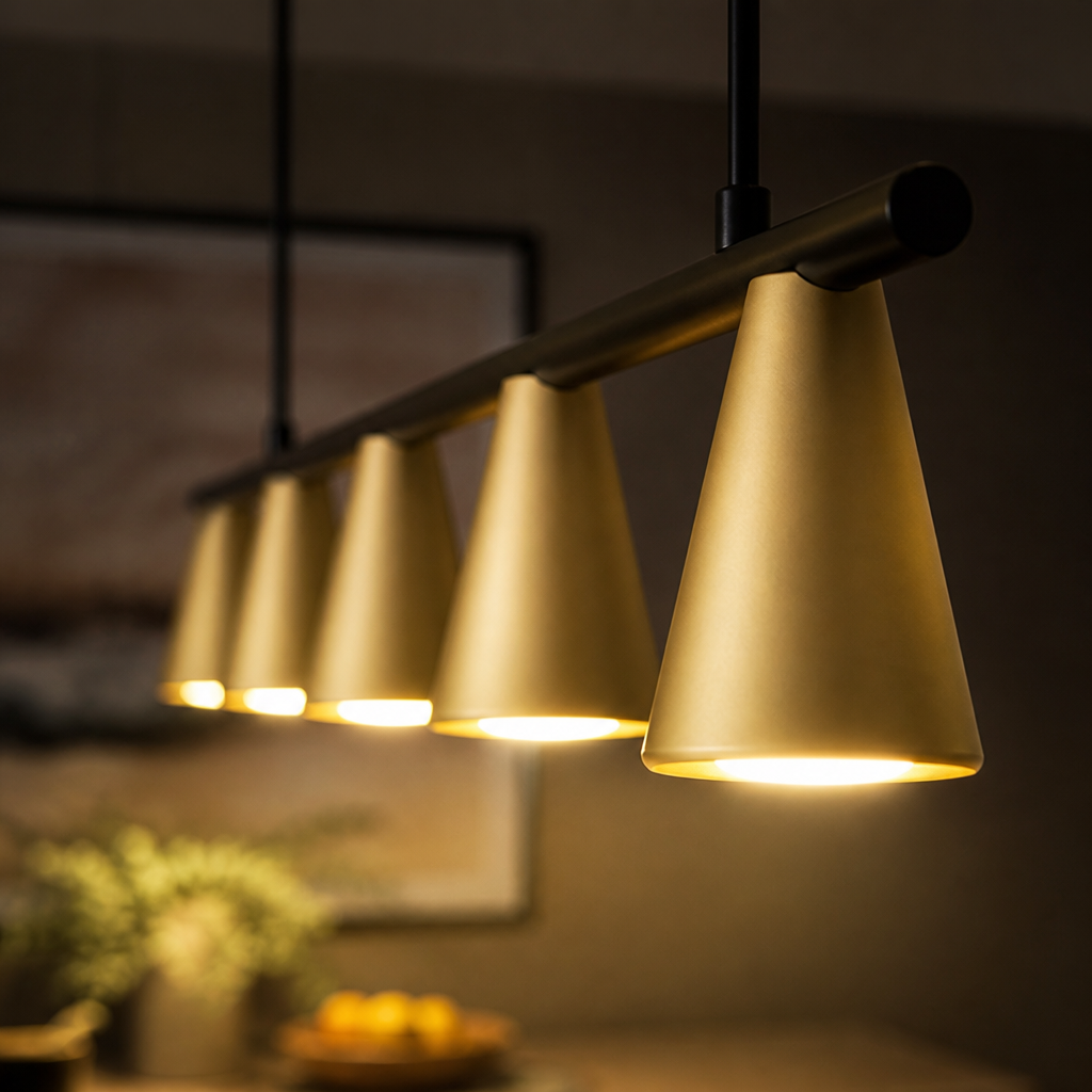 Industrial Metal 6-Light Chandelier