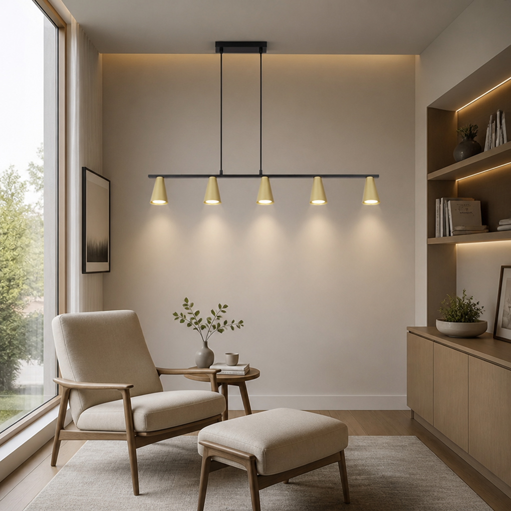 Industrial Metal 6-Light Chandelier