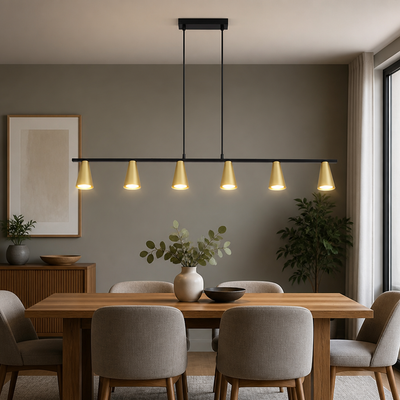 Industrial Metal 6-Light Chandelier